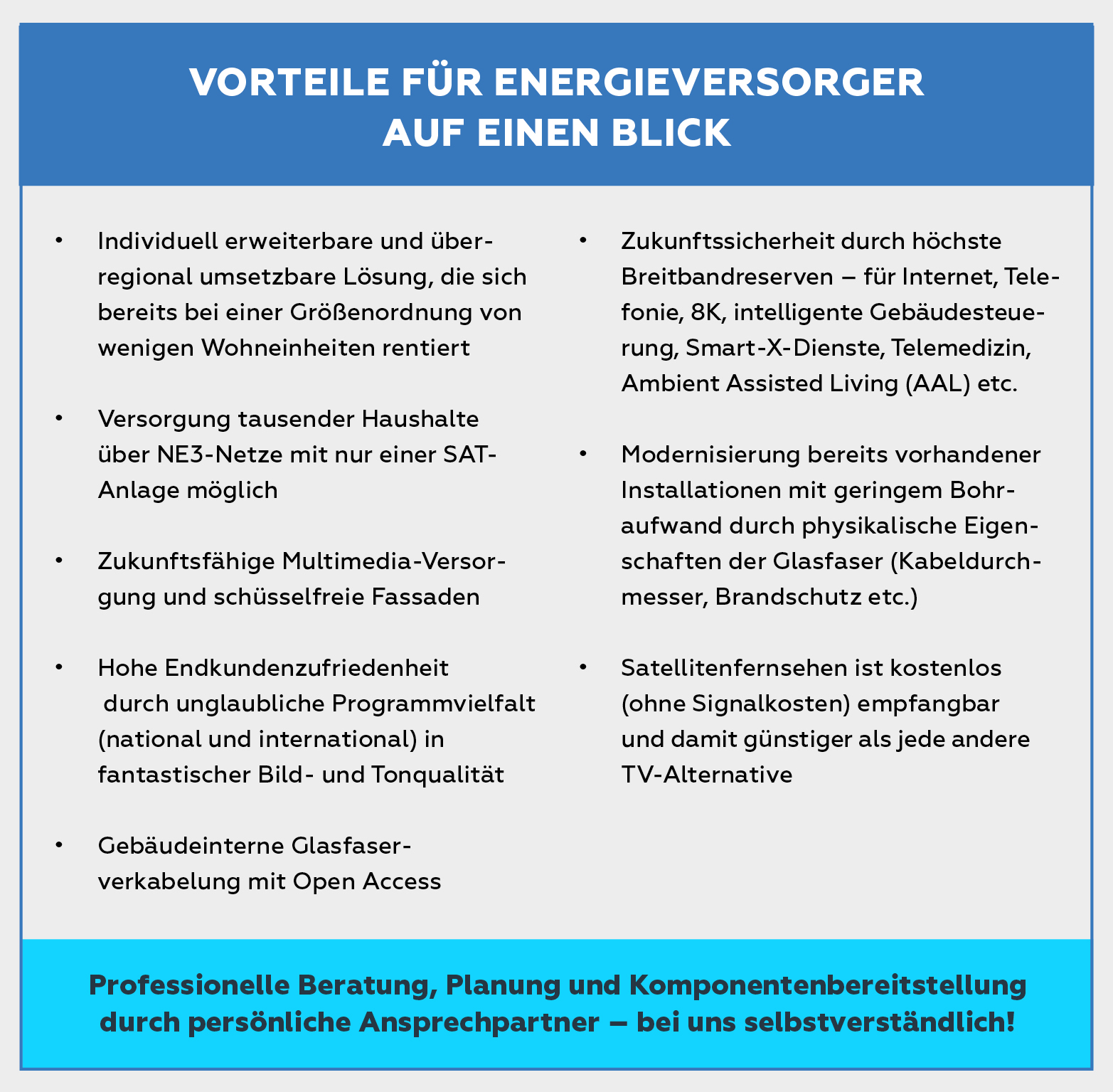 Vorteile für Energieversorger