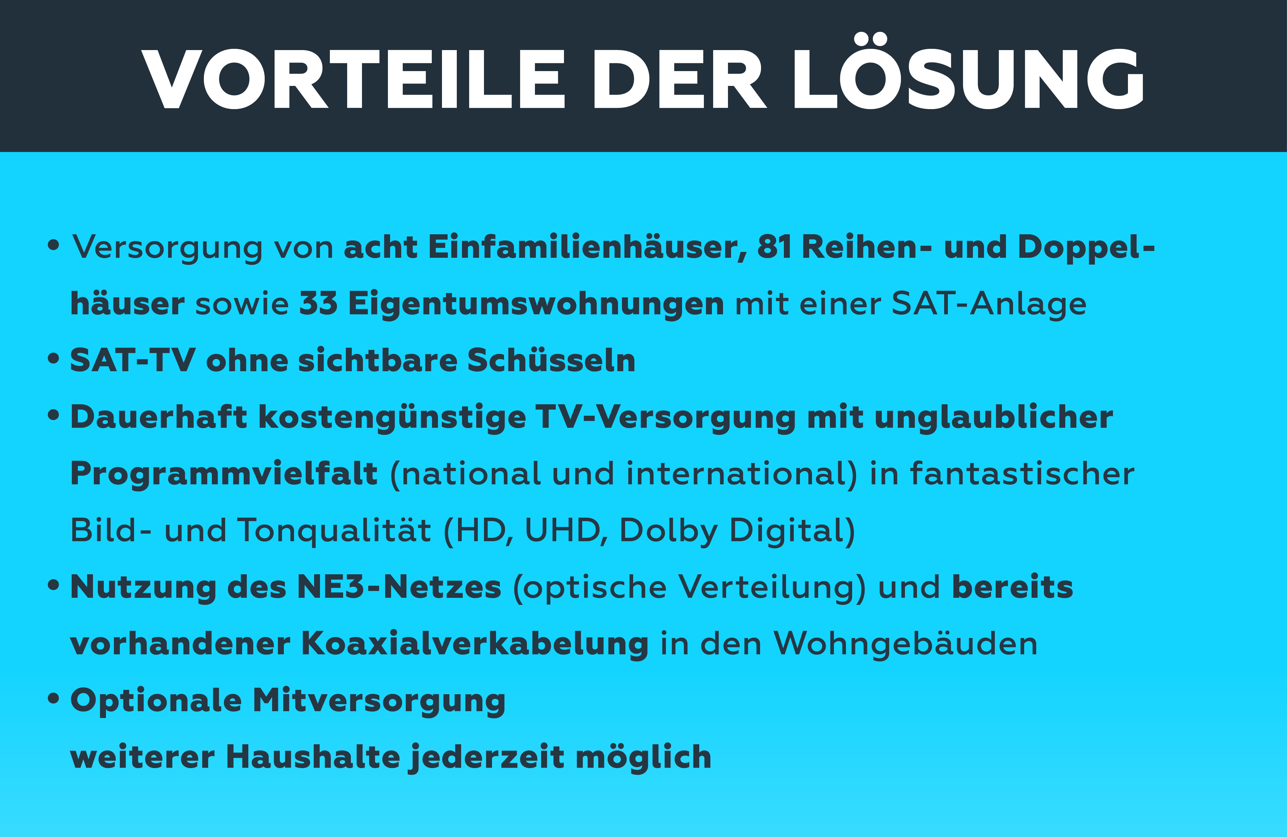 Vorteile der Lösung