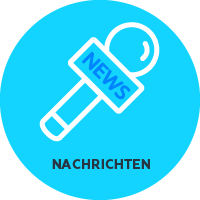 Icon "Nachrichten" - Mikrofon mit der Aufschrift "News"