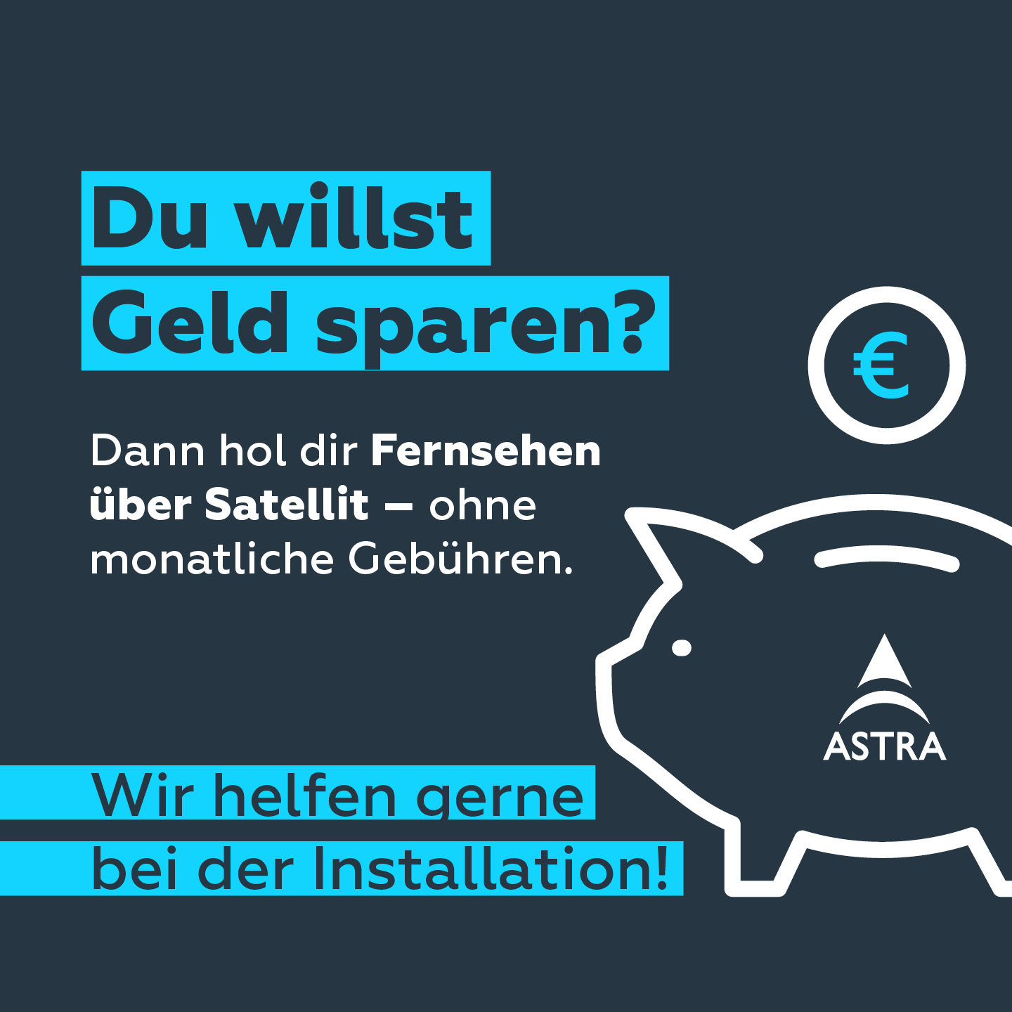 Visual mit ASTRA Geld sparen