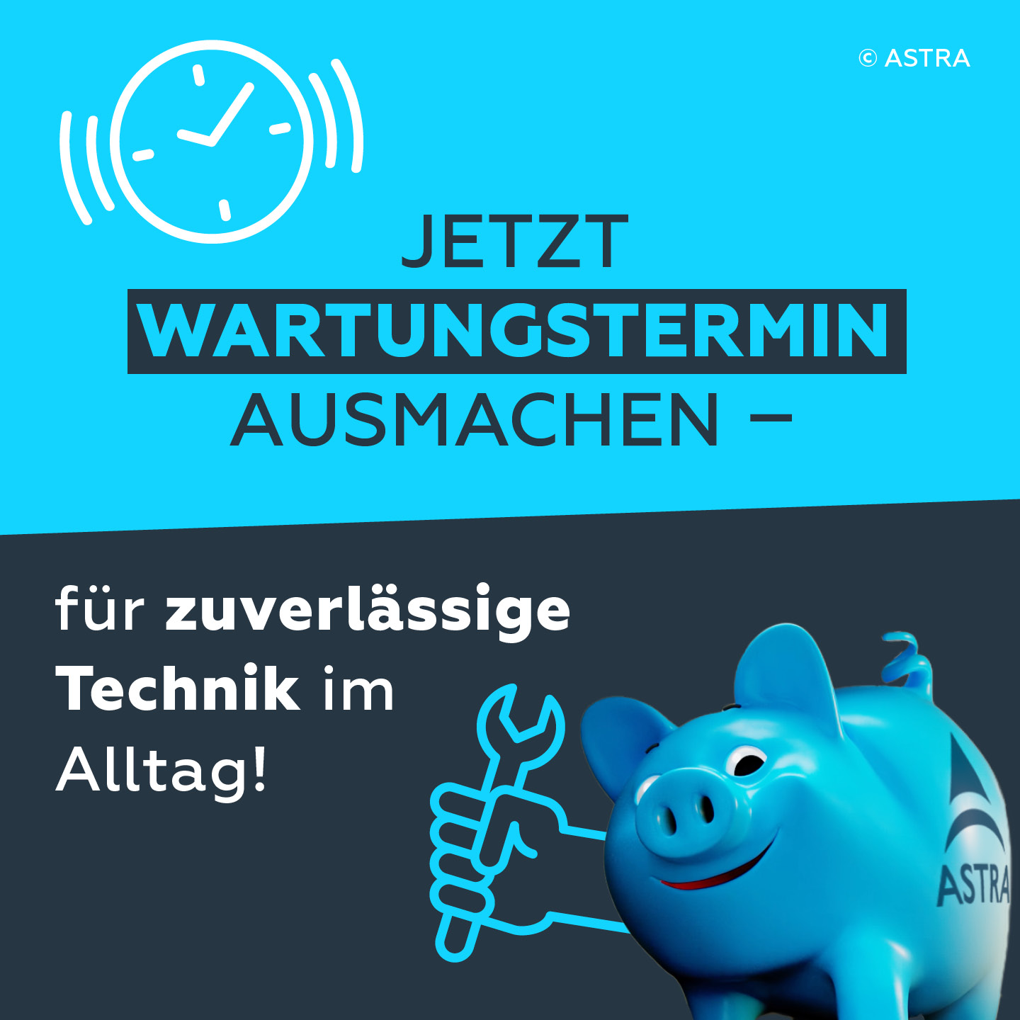 ASTRA Wartungserinnerung mit astra PIGGY