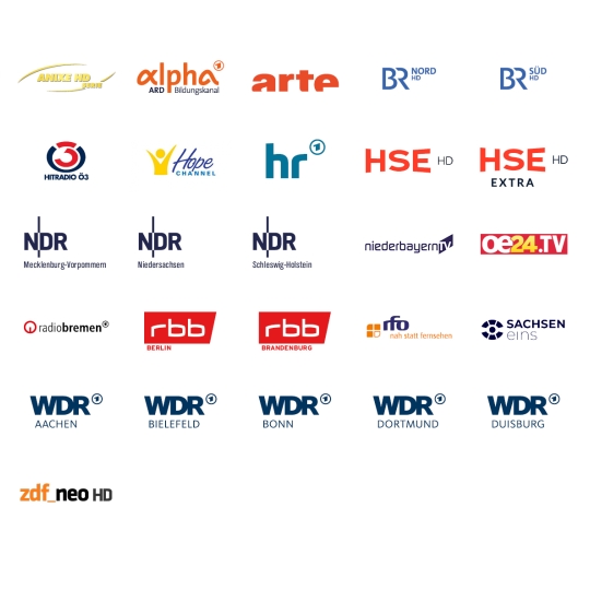 Übersicht aller Free to Air Sender über 19,2 Ost