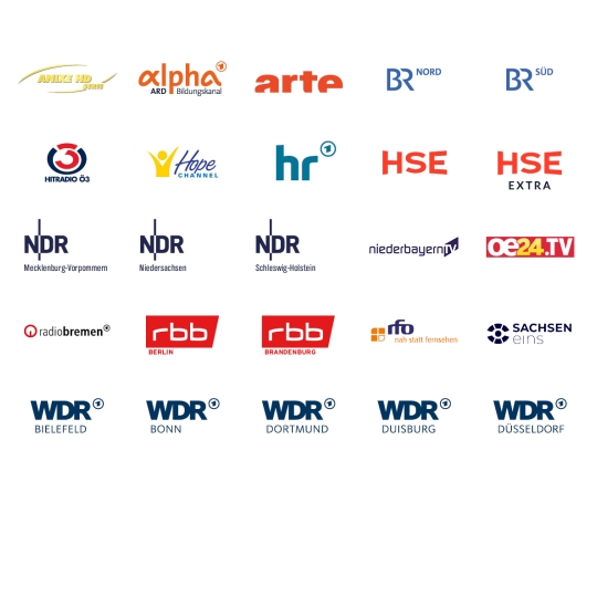 Übersicht aller Free to Air Sender über 19,2 Ost